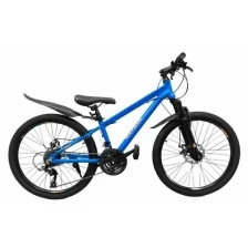 Подростковый велосипед Altair 24 Disc, год 2021, ростовка 11,5, цвет Синий-Оранжевый