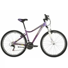 Женский велосипед STINGER BIKE Stinger 27.5" Laguna Std фиолетовый, размер 17", MICROSHIFT 27AHV.LAGUStd.17VT10