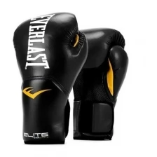 Боксерские перчатки Everlast Боксерские перчатки Everlast тренировочные Elite ProStyle черные 14 унций