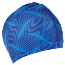 Шапочка для плавания SWIM взрослая, тканевая, цвет синий, обхват 54-60 см