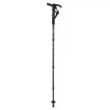 Палка-трость для скандинавской ходьбы, телескопическая, 4 секции, алюминий, до 110 см, цвет чёрный, 1 шт.