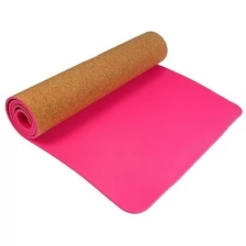 Коврик для йоги 183 х 61 х 0,6 см, цвет розовый Sangh 3551173 .