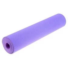 Коврик для йоги 183 x 61 x 0.6 см, двухцветный, цвет сиреневый