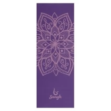 Коврик для йоги "Мандала" 173 x 61 x 0.4 см, цвет фиолетовый