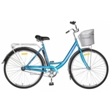 Городской велосипед STELS Navigator 345 28 Z010 с корзиной (2018) 20 синий