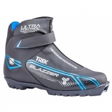 Ботинки лыжные TREK Blazzer Control 3 NNN ИК, цвет чёрный, лого синий, размер 37