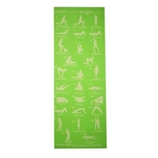 Коврик гимнастический/Коврик SPRINTER/Коврик для йоги/Коврик для фитнеса/Коврик для туризма. Толщина:0,6 см. Цвет: зеленый.