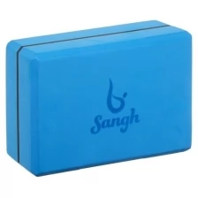 Блок для йоги SANGH 23 х 15 х 8 см, вес 120 г, синий, 3551191