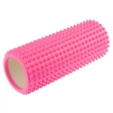 Роллер массажный для йоги 33 х 12 см, цвет светло-розовый 4753283