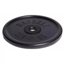 Диск обрезиненный MB Barbell Диск олимпийский d 51 мм чёрный 15,0 кг
