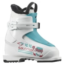 Горнолыжные ботинки Salomon T1 Girly White/Scuba Blue (21/22) (18.0)