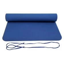 Коврик для йоги 183х61х0,4 , материал TPE синий