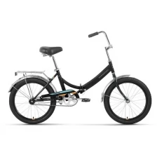 Складные велосипеды Forward Городской велосипед складной FORWARD ARSENAL 20 1.0 (2022), 14" черный