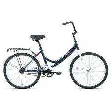 Велосипед 24" Altair City, 2022, цвет темно-синий/серый, размер 16