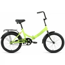 Велосипед ALTAIR CITY 20 (20" 1 ск. рост. 14") 2022, ярко-зеленый/черный, RBK22AL20004