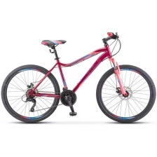 Велосипед женский STELS Miss 5000 MD 26" V020, 16" вишнёвый/розовый