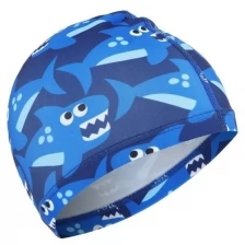 Шапочка для плавания Акулы OL-011, детская, от 3-6 лет, текстиль ONLITOP 2388943 .