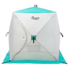 PREMIER fishing Палатка зимняя PREMIER куб, 1,8 × 1,8 м, цвет biruza/gray