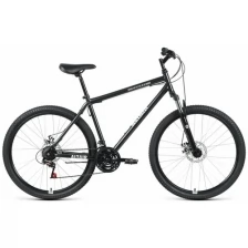 Велосипед ALTAIR MTB HT 27,5 2.0 disc (27,5" 21 ск. рост 19") 2020-2021, черный/серебристый, RBKT1MN7Q011