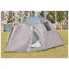 Палатка двухместная с предбанником 1905, размер Д270*Ш145*В125, палатка для туризма серая