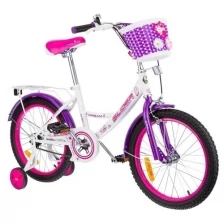 Велосипед двухколесный детский для девочек Slider. розовый/белый. арт. IT106113