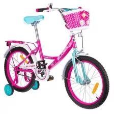 Велосипед двухколесный детский для девочек Slider. розовый/голубой. арт. IT106111