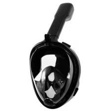 Маска для снорклинга, маска 19 х 26, трубка 25 см, взрослая, размер L/XL, цвет чёрный ONLITOP 413608 .