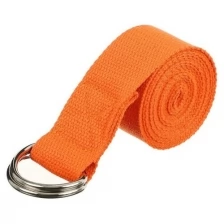 Ремень для йоги 180 х 4 см, цвет оранжевый