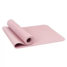 Коврик для йоги "Будда" 183 х 61 х 0,6 см, цвет пастельный розовый