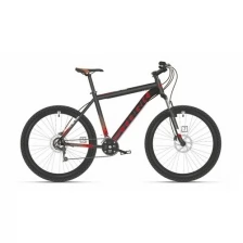 Велосипед Stark Indy 27.1 D черный/красный (2021) (20" - ваш рост 180 и выше)