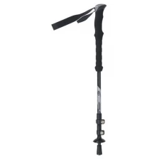 ONLITOP Палка для скандинавской ходьбы, телескопическая, 3 секции, до 135 см, цвет чёрный