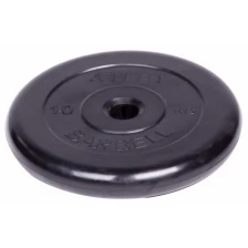Диск обрезиненный "Atlet" d 31 мм чёрный 10,0 кг