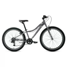 Велосипед 24" Forward Twister 1.0, 2022, цвет черный/серебристый, размер 12"./В упаковке шт: 1