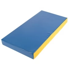 Мат 100x50x10 см, винилискожа, цвет синий/желтый./В упаковке шт: 1