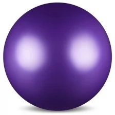 Мяч для художественной гимнастики, силикон, металлик, 15 см 300 г, AB2803, цвет фиолетовый./В упаковке шт: 1
