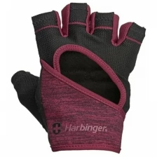 Женские перчатки для фитнеса Harbinger FlexFit, бордовые, размер L