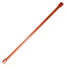 Гимнастическая палка (бодибар), арт.MR-B04, вес 4кг, дл. 120 см, стальная труба, красный MADE IN RUSSIA