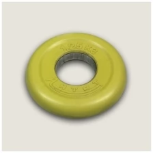 Диск антат с втулкой жёлтый обрезиненный 1,25 кг d-31
