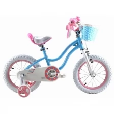 Детский велосипед Royal Baby RB12G-1 Stargirl Steel 12 голубой (требует финальной сборки)