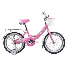Детский велосипед Novatrack Girlish Line 16 (2019) розовый в собранном виде