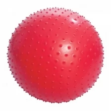 Мяч гимнастический игольчатый М-165, диаметр 65см, красный Тривес