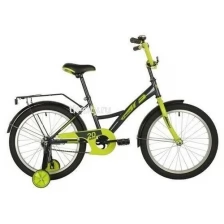 Детский велосипед FOXX 20" BRIEF зеленый, сталь, тормоз нож, крылья, багажник 203BRIEF.GN21