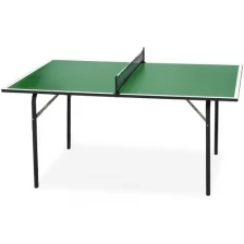 Теннисный стол Start Line Junior GREEN, детский, для помещений, с сеткой