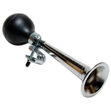 Клаксон велосипедный OXFORD Bulb Horn 9, длина: 22 см, серебристый