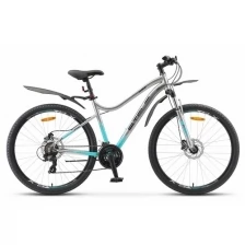 Горный (MTB) велосипед STELS Miss 7100 D 27.5 V010 (2022) рама 18" Хром