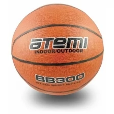 Мяч баскетбольный Atemi, размер 6, синтетическая кожа ПВХ, 8 панелей, BB300, окружность 72-74, клееный