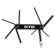 Ключи шестигранные STG велосипедные, YC-274, 10 предметов, черные