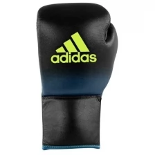 Перчатки боксерские Glory Professional черно-синие (вес 10 унций)