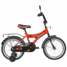 Велосипед детский Novatrack 16" Turbo красный, ножной тормоз, крылья, багажник хром (167TURBO.RD20)