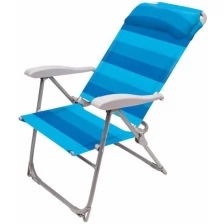 Кресло -шезлонг Ника К2 арт.К2/С серый синий, без м/э